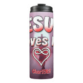 イエスは私を愛している：無限のハート タンブラー (正面)