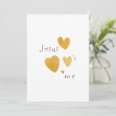 イエスは私を愛している。 現代のデジタル招待カード 招待状 (スタンド正面)