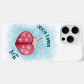 イエスは私を愛してくださる モダンなインスピレーションの引用 Case-Mate iPhoneケース (裏面 (横))