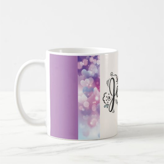 イエスは私を愛しマグカップ コーヒーマグカップ (左)