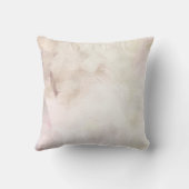 イエスは私を愛するクリスチャンのピンクの抽象芸術水色 クッション (裏面)