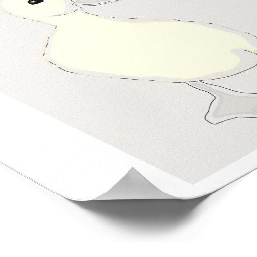 イエスは私を愛するヨハネ3:16ベビーダックのポスター ポスター (角)