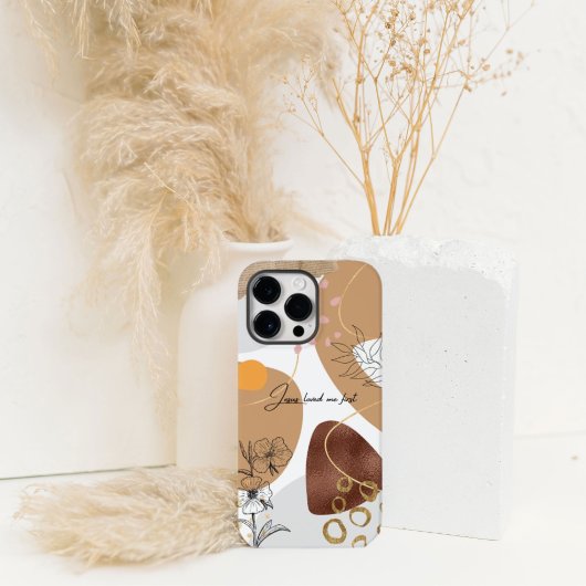 イエスは私を最初に愛してくれた抽象芸術 Case-Mate iPhoneケース