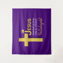 イエスは私を贖った　イースター タペストリー