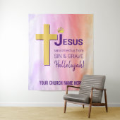 イエスは米国のキリスト教の復活祭を探し求めた タペストリー (インサイチュ)