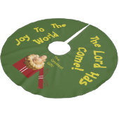 イエスは素晴らし賜物だ ブラッシュドポリエステルツリースカート (アングル)