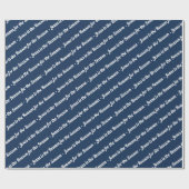 イエスは紺地の原因 ラッピングペーパー (フラット)