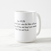 イエスは聖なる幽霊Two-Toneコーヒーマグ コーヒーマグカップ (正面右)