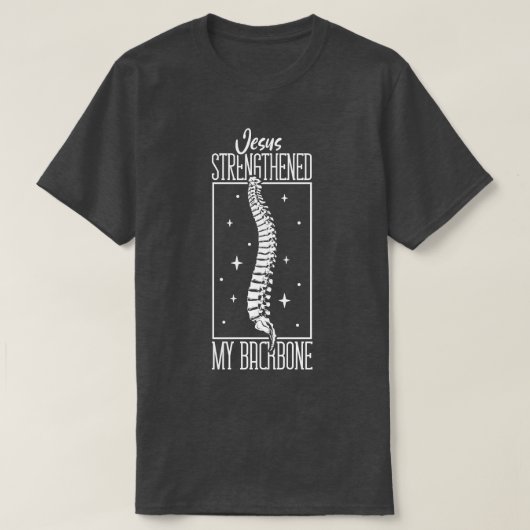 イエスは背骨の脊椎手術を強化する Tシャツ (デザイン正面)