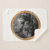 イエスは腕と手を縛られて釘付けになった シェルパブランケット (正面(横))