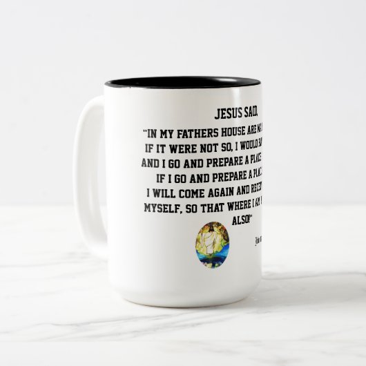 イエスは言った ツートーンマグカップ (正面左)