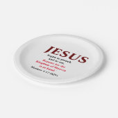 イエスは説教を始めた。マタイ4:17小 ペーパープレート (アングル)