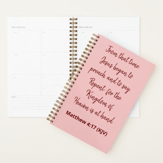 イエスは説教を始めた – 聖書エレガント節 プランナー手帳 (ディスプレー)