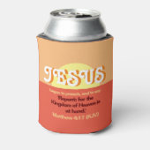 イエスは説教を始めた。4:17労働の日オレンジ 缶クーラー (缶裏面)