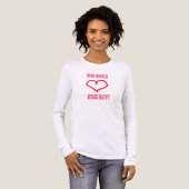 イエスは誰を憎むのか? トライブレンドTシャツ (正面全体)