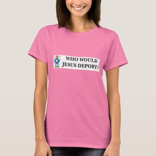 イエスは誰を救うのか。ウィメンズシャツ Tシャツ (正面)