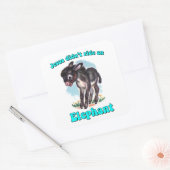 イエスは象に乗らなかった スクエアシール (封筒)