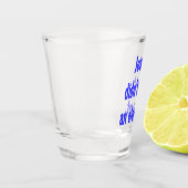 イエスは象の青い文字に乗らなかった ショットグラス (左)