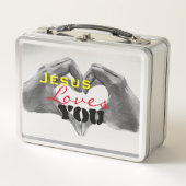 イエスは貴女を愛する金属の弁当箱 メタルランチボックス (正面)