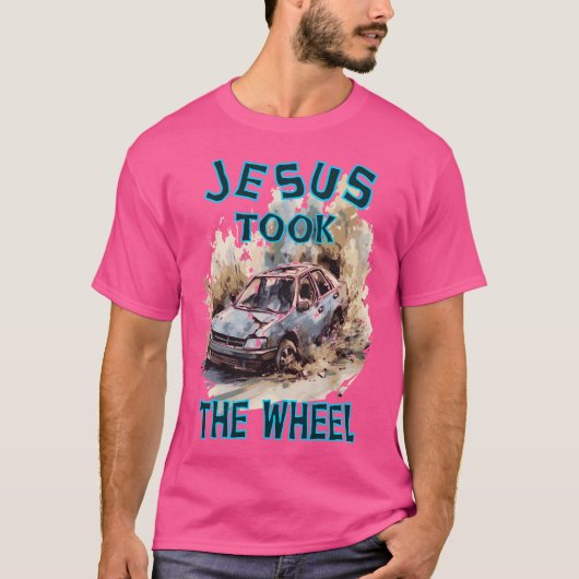 イエスは車に乗った Tシャツ (正面)