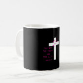 イエスは道である 聖書Tシャツ コーヒーマグカップ (正面左)