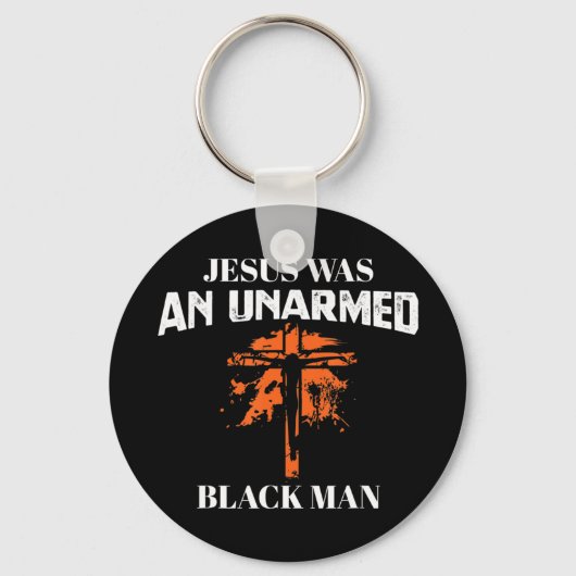 イエスは非武装の黒人男性だった – 宗教クリスティー キーホルダー (正面)
