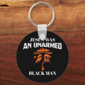 イエスは非武装の黒人男性だった – 宗教クリスティー キーホルダー (正面)