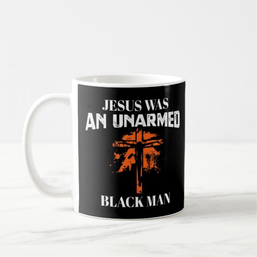 イエスは非武装の黒人男性 – 宗教的クリスティ コーヒーマグカップ (左)