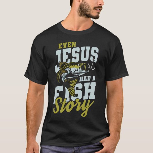 イエスは魚の話を持っていた Tシャツ (正面)
