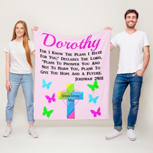 イエスは,わたしをエレミア29:11に愛しパーソナライズされたている フリースブランケット (インサイチュ)