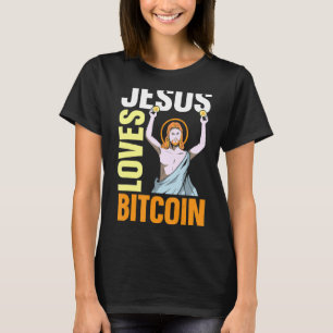 イエスはBitcoin Bitcoin Christian Investors Trを愛している Tシャツ