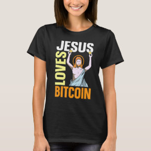 イエスはBitcoin Bitcoin Christian Investors Trを愛している Tシャツ