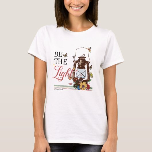 イエスへの光と信仰 Tシャツ (正面)