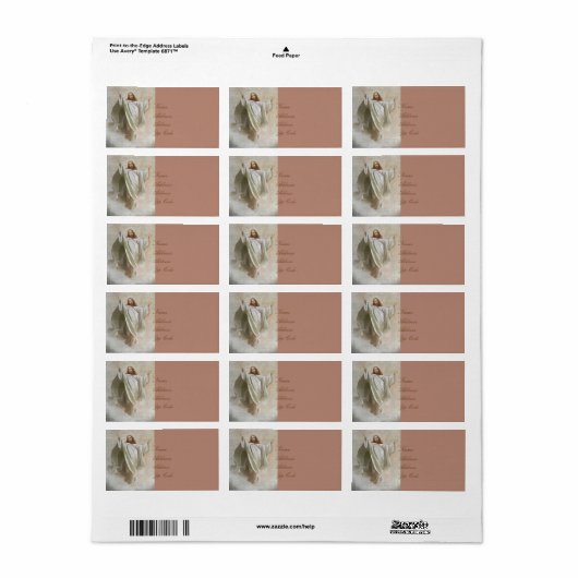 イエスへの栄光 ラベル (フルシート)