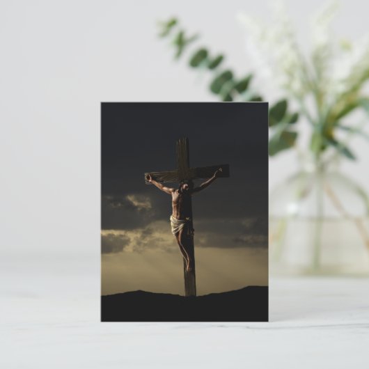 イエスまたは良い金曜日の十字架刑 ポストカード (スタンド正面)
