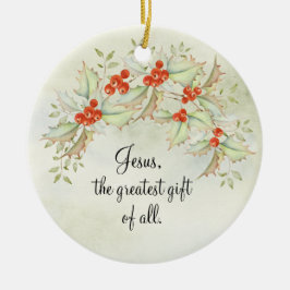 イエスもっとも偉大すべてのヨハネの贈り物3:16 セラミックオーナメント