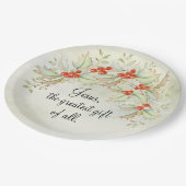 イエスもっとも偉大すべてのヨハネの贈り物3:16 ペーパープレート (アングル)