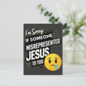 イエスをあなたに誤って伝えた人がいたらすみません インビテーションポストカード (スタンド正面)
