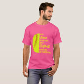 イエスをソフトボールに入れてハート Tシャツ (正面フル)