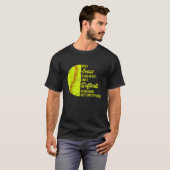 イエスをソフトボールに入れてハート Tシャツ (正面フル)