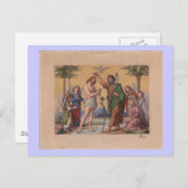イエスをバプテスマにするヨハネ ポストカード (正面/裏面)
