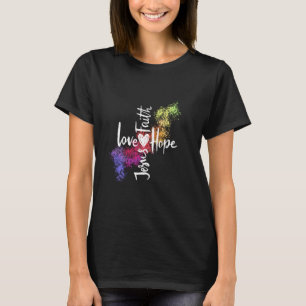 イエスを信じる願いを愛する Tシャツ