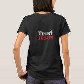イエスを信じる キリスト教の名言 Tシャツ (裏面)