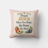 イエスを信頼して - 信仰 - クッション枕 クッション (正面)