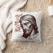 イエスを信頼するハート クッション (ブランケット)