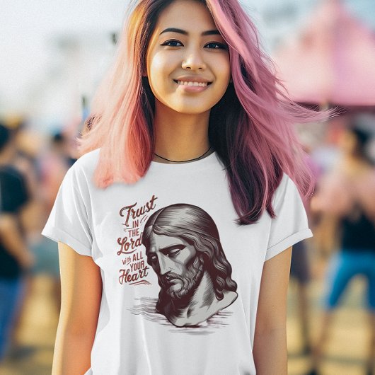 イエスを信頼するハート Tシャツ