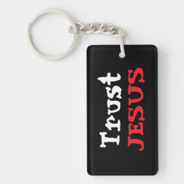 イエスを信頼(Trust Jesus)カスタム名 アクリル キーチェーン