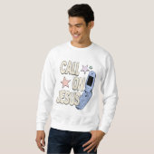 イエスを呼ぶ – レトロ信仰デザイン スウェットシャツ (正面フル)