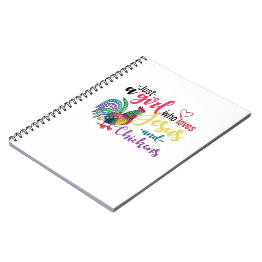 イエスを愛し、イエスを鶏に愛する女の子にすぎない ノートブック (左側)