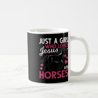 イエスを愛し、キリスト・デヴォを馬にしている少女にすぎない コーヒーマグカップ